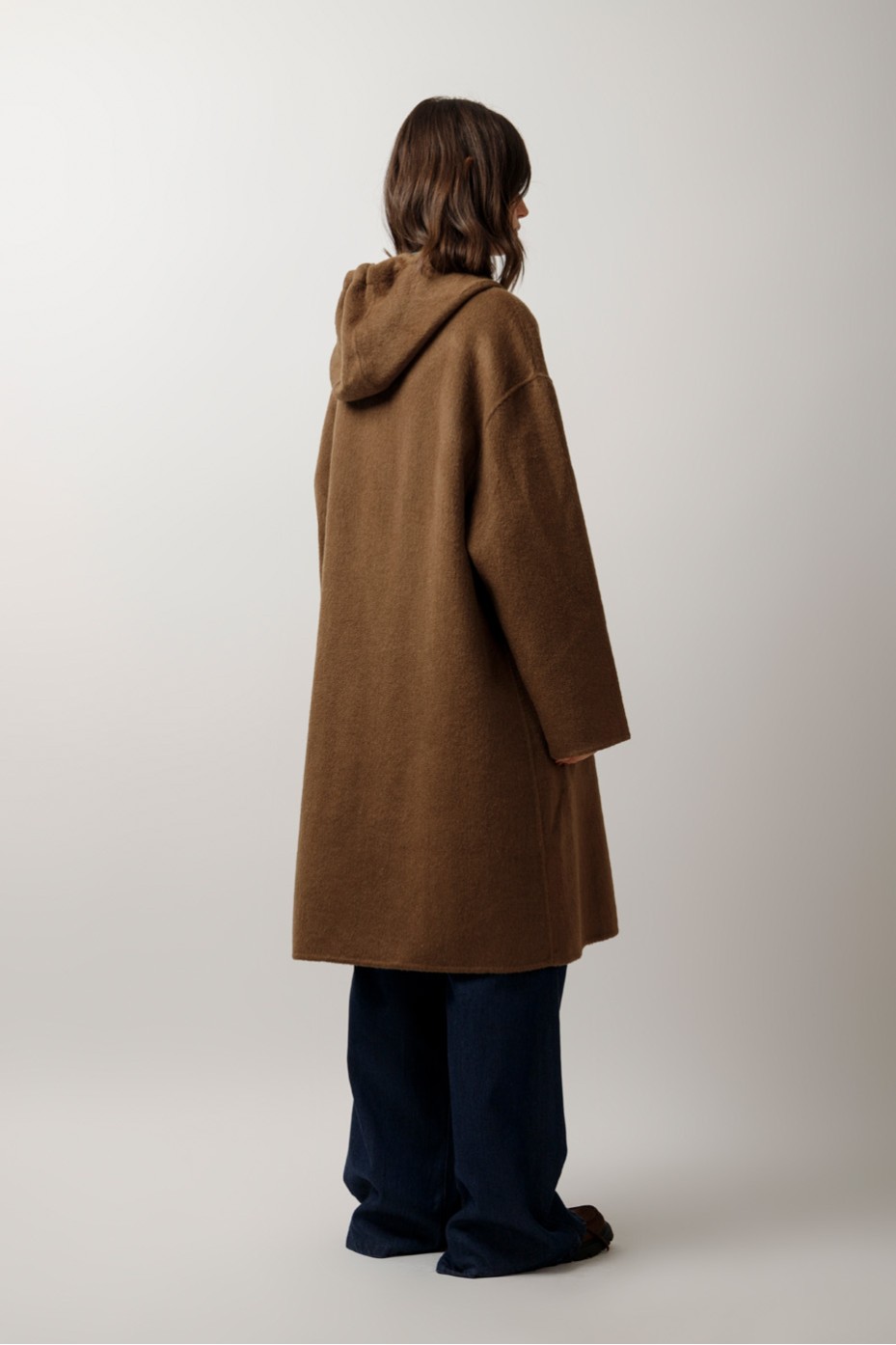 HOODED COAT WITH OVERSIZED POCKETS